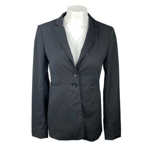NWOT BCBG 2 Button Pinstripe Lightweight Blazer Sz 4 Black